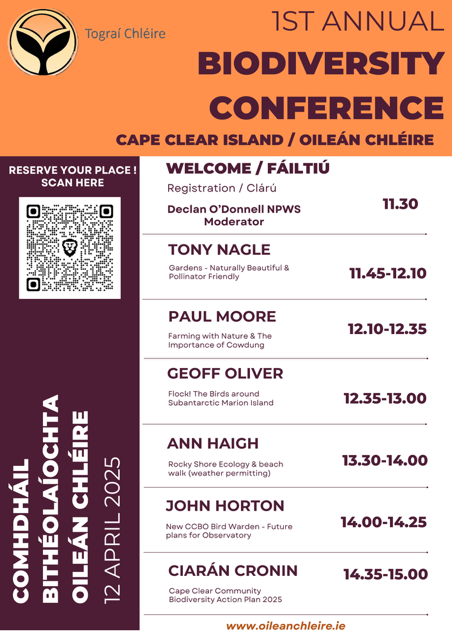 Event - 12 April Comhdháil Bitheolaíochta Chléire