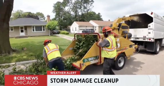 Street Maintenance crews work to clean up Aurora.