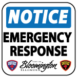 Emergency Response Emergency Response Notice Sign