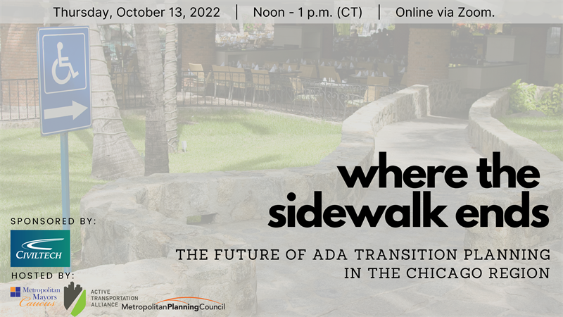 Poster for webinar on the future of ADA transition planning on Thursday, October 13