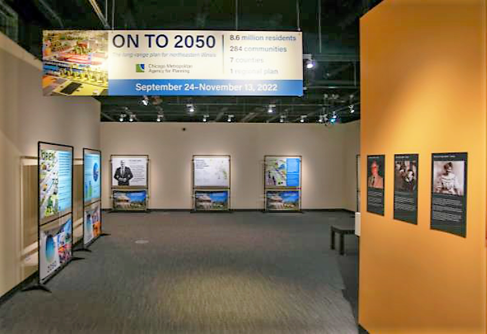 CMAP ON TO 2050 exhibit in Libertyville