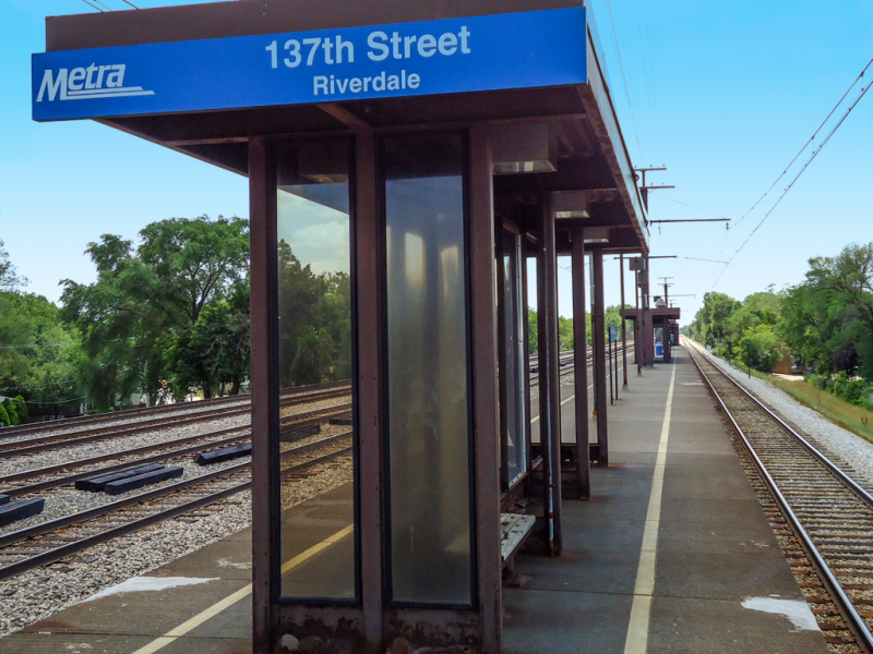 Metra station in Riverdale