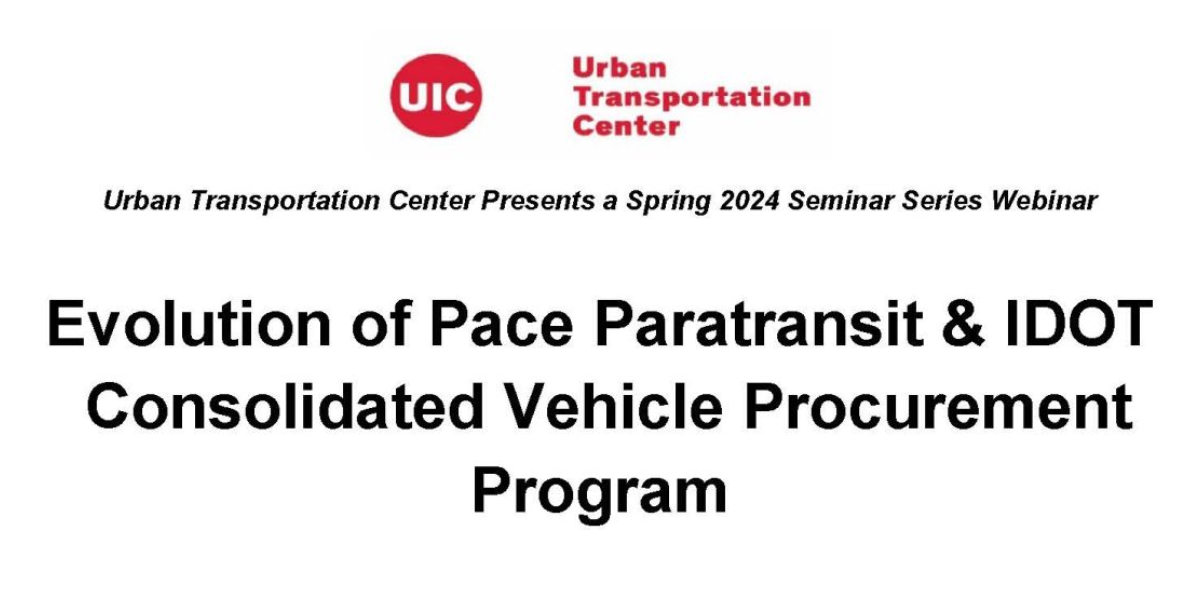 Urban Transportation Center seminar 2024