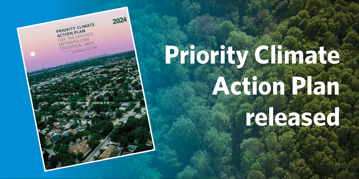 Priority cliamte action plan released. Cover of plan. Trees