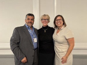 Erin with conference hosts