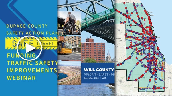 Trio of images, including screenshot of safety video, cover of priority project booklet, and cover of updated safety action plan
