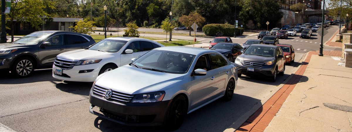cars on road