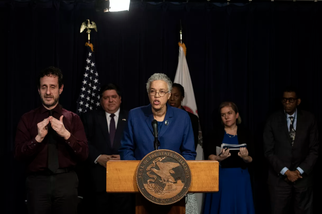 President Preckwinkle at news conference