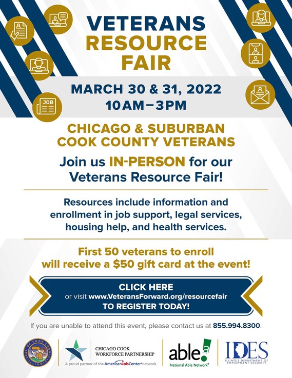 Cook County Hosts Veterans Resource and Employment Fair