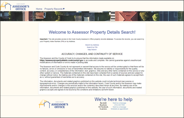 Image of the Assessor's Property Details