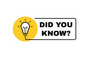 DID YOU KNOW?