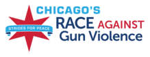 Race Against Gun Violence Logo blue and red
