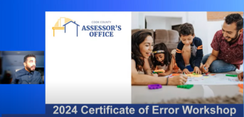 screenshot of english virtual workshop for certificate of error