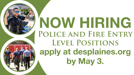 Police and Fire Hiring graphic enews