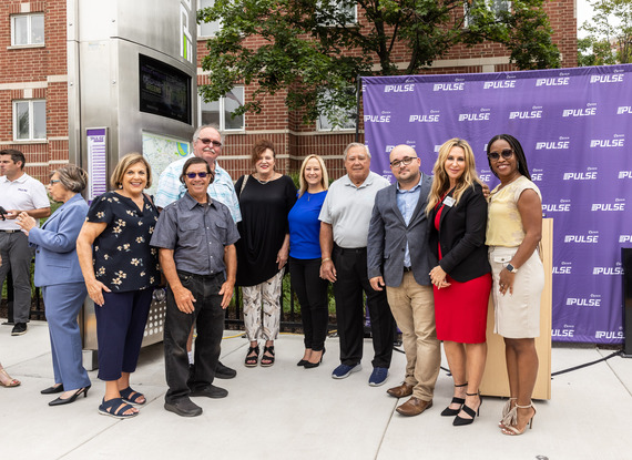 Elected Officials and area representatives at Pace Pulse Ribbon Cutting