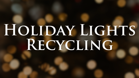 Holiday Lights Recycling graphic