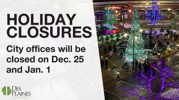 Holiday Closures Graphic