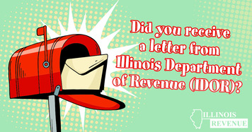 Mail box with text: Did you receive a letter from the Illinois Department of Revenue (IDOR)? 