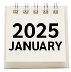 January 2025 calendar