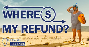 Man in swimsuit on beach. 