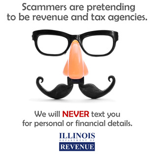 Glasses with fake nose and mustache. 