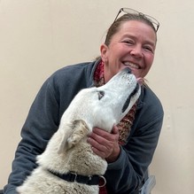 Officer Anthony and Husky