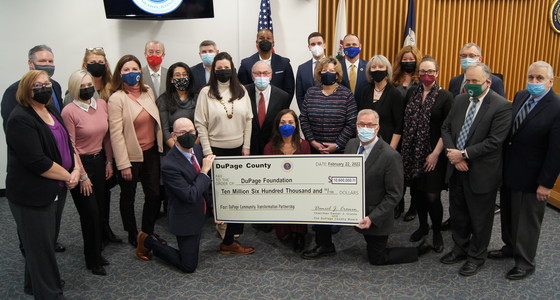 DuPage Foundation check presentation