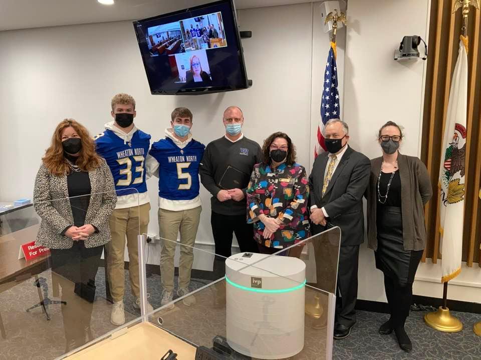 Wheaton North football champions honored