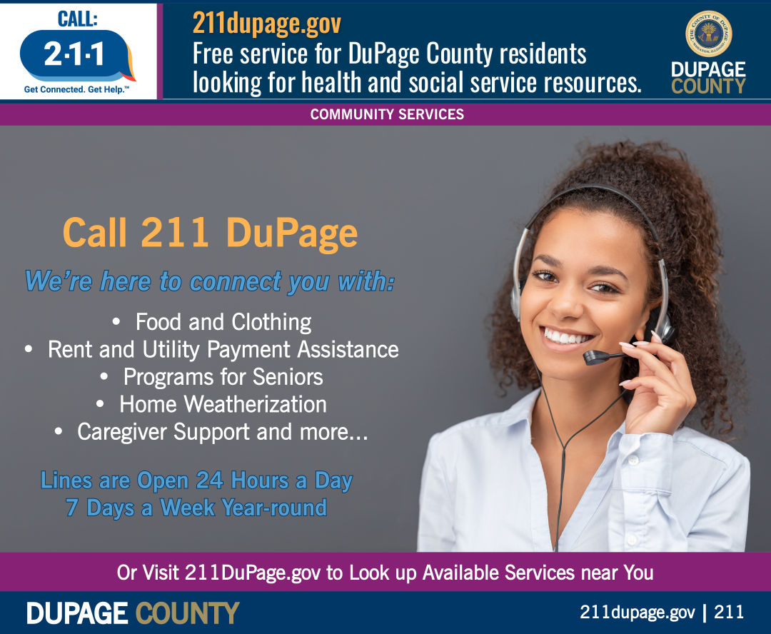 If you need help and don't know who to call, call 2-1-1 to connect with local health and social service resources.