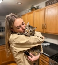 Jillian with cat