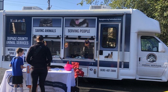 DCAS Mobile Adoption Vehicle at a Community Event