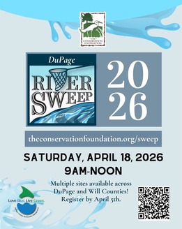 The Conservation Foundation's 2026 DuPage River Sweep Flyer