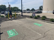 EV Charing parking spaces at the DuPage County Care Center