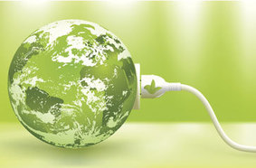 Green Earth with plug