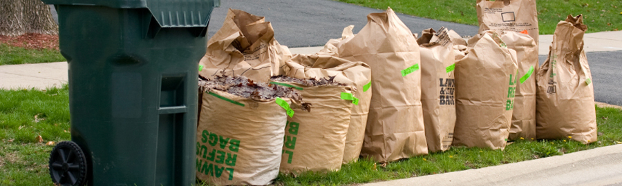 Yard waste bags and stickers