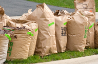 Yard waste bags and stickers