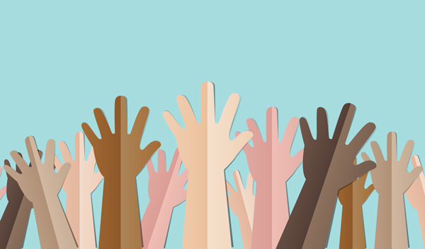 Diverse hands