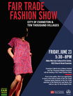 Fair Trade Fashion Show flyer