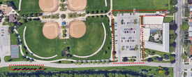 Levy Parking lot aerial view