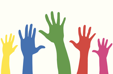 volunteer hands