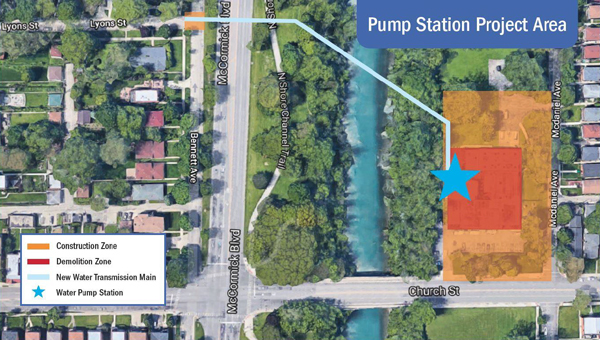 Pump Station Construction map Pump Station Construction map