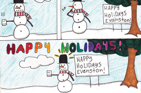 Heath Lennon holiday card art