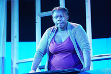 Jazzma Pryor as Nina in "Sunset Baby." (Photo by Basil Clunie)