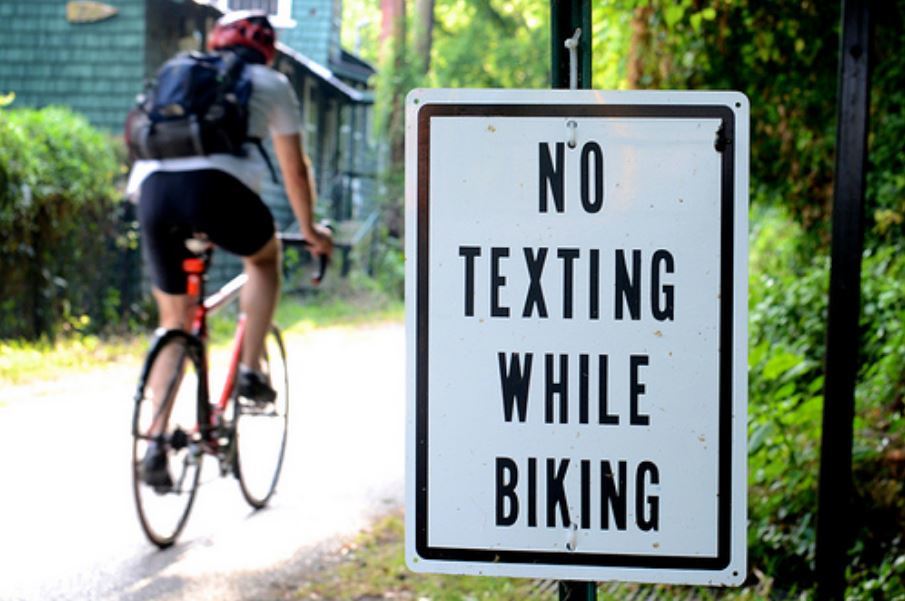 no texting bike