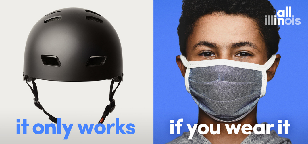 All In - It only works if you wear it face covering campaign