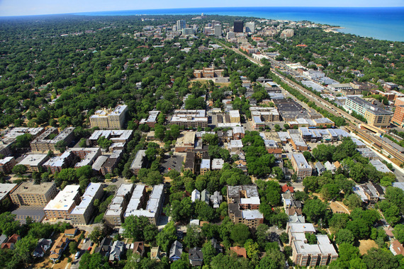 Evanston aerial