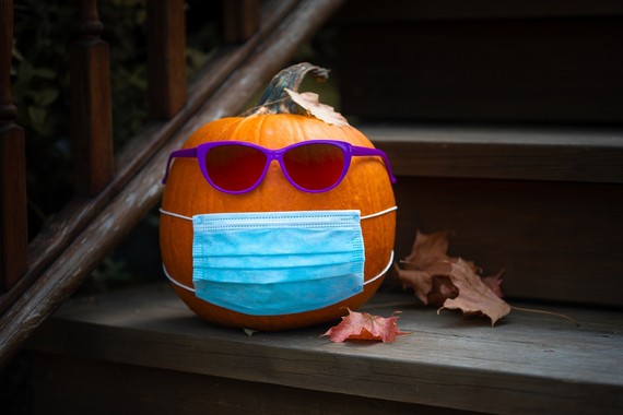 pumpkin with mask