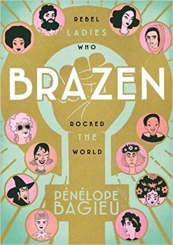 Brazen book cover with different women's heads in black and white around the title