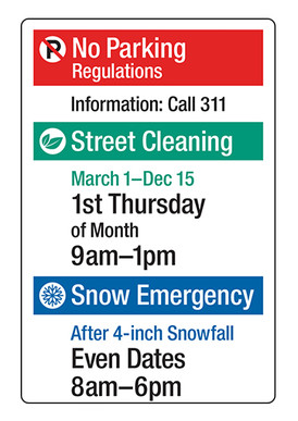 Street sign examples