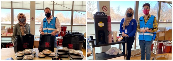 Vaccine event food donations